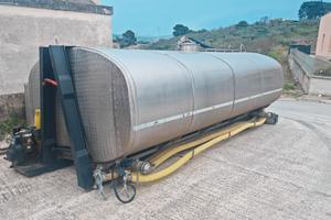 Cisterna acqua scarrabile 16.000 litri Acciaio ino