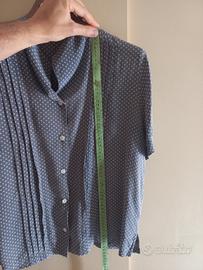 camicia manica corta 100% seta