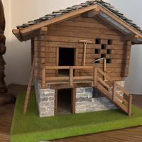 Casetta in sasso e legno