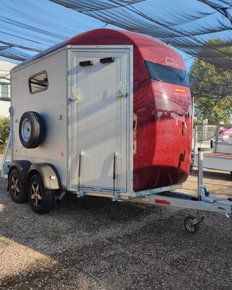 Trailer trasporto cavalli rampa anteriore