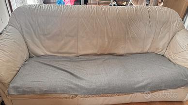 Divano in pelle Bianco