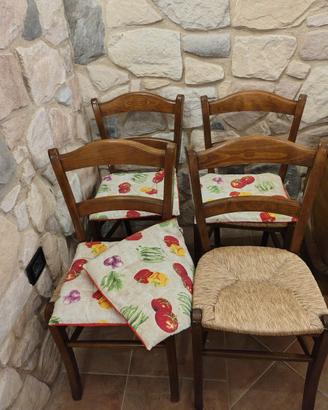 Sedie da cucina country 