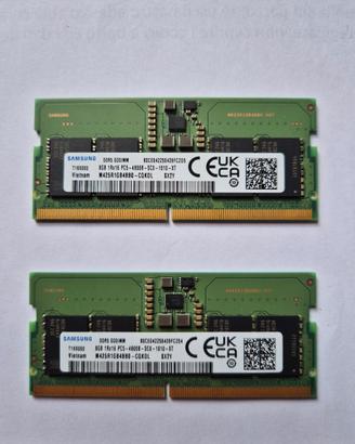 16 gb ram ddr5 sodimm 2x8 gb pc5 4800