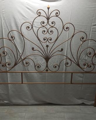 giroletto matrimoniale in ferro battuto 