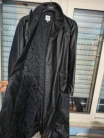Moschino Trench di pelle Nero