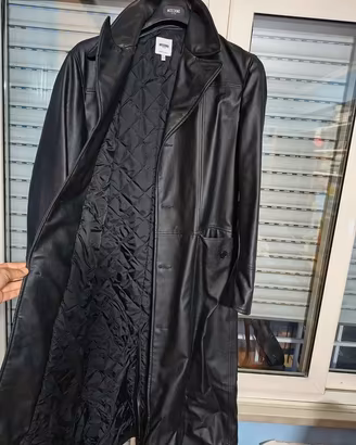 Moschino Trench di pelle Nero