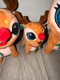 Collezionismo Set 3 Peluche Renna Natalizi– Nuovi