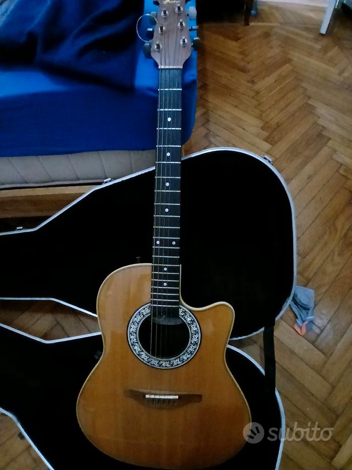 Custodia Rigida Per Chitarra Acustica Dreadnought 41'' - Imbottita, Nero, Con Chiusura A Chiave