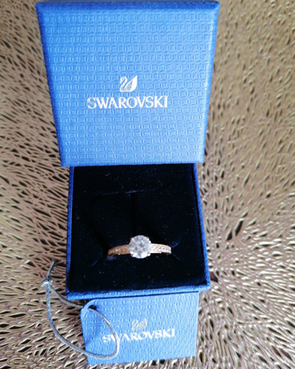 Anello Swarovski placcato oro giallo