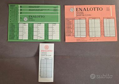 schedine Enalotto anno 70