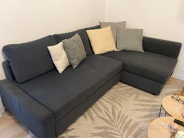 Divano letto/contenitore frihetene grigio scuro