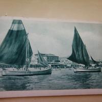 Cartolina d'epoca Riccione - viaggiata per Abbazia