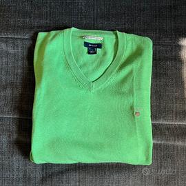 Maglione GANT con Scollo a V Taglia L(100% Cotone)