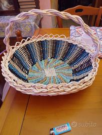 Cestino Artigianale Vintage