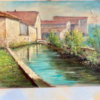 Tela dipinto a mano fosso campag