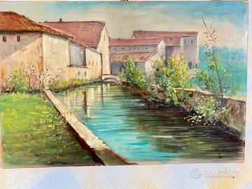 Tela dipinto a mano fosso campag