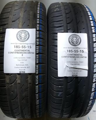 2 GOMME 185 55 15 CONTINENTAL A73981
