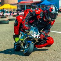 MINIMOTO TUTA DA PER BAMBINO ROSSO NERO TAGLIA 3XL