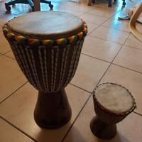 djembe come nuovo grande e piccolo 