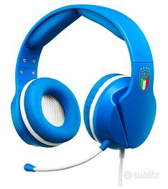 Cuffia Wired Gaming Figc Italia playstation blu