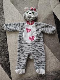 Costume gatta carnevale bimba 2 anni