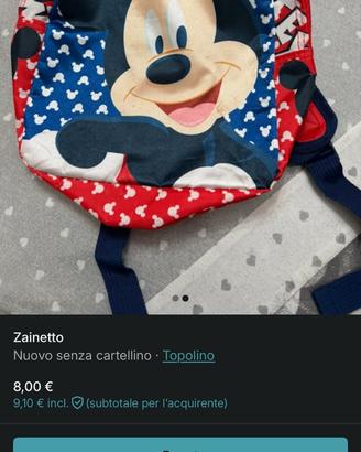 Zainetto asilo