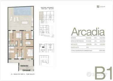 Appartamento di 95 m² con 3 locali e box auto a Ma