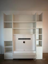 Mobile TV laccato bianco