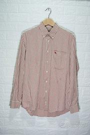 Camicia Burberry a quadri bianca e rossa Taglia M