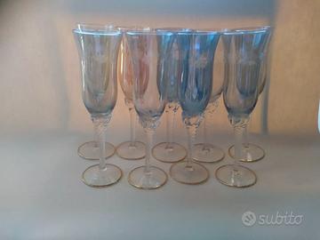 Bicchieri da vino/champagne - 9 pezzi