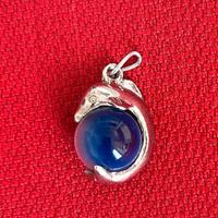 Ciondolo Delfino con Sfera Blu - Charm