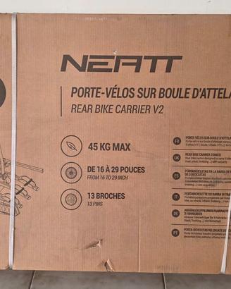 Portabici Neatt per gancio traino