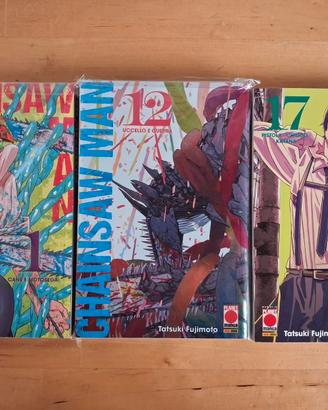 Chainsaw man manga mini lotto con variant