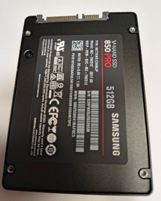 HD SSD 512 GB Samsung 850 PRO V-NAND