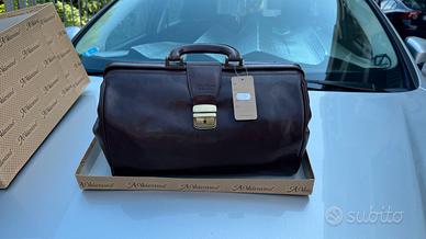 Borsa medico Valentino cuoio testa di moro