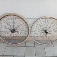 Mozzi bianchi epoca 36 fori bici bicicletta