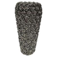 Vaso XX secolo in ottone e cristallo