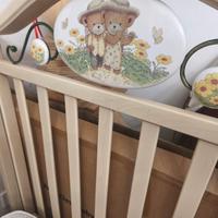 culla in legno con materasso 