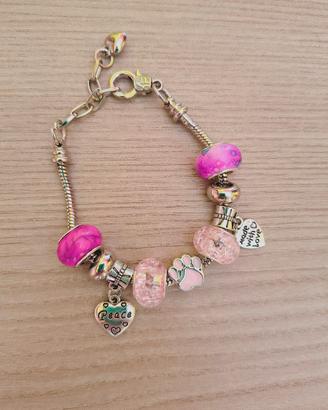 Bracciale 9 charm con zampa