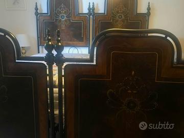 Letto antico in ferro battuto