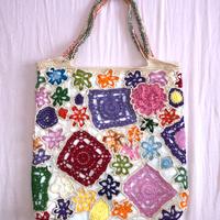 Borsa crochet ricamata uncinetto fatta a mano