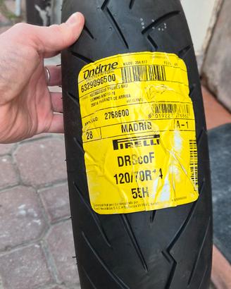 gomma pneumatico pirelli 120 70 R14 55H dot 2023