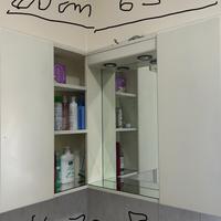 Mobile da bagno angolare