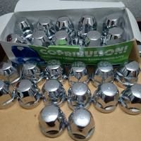 Copribulloni in plastica cromati