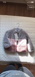 Pelliccia bambina cappotto 24/36 mesi