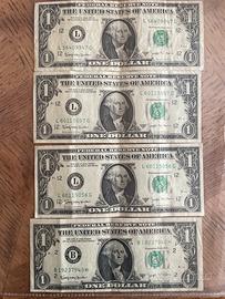 1957-63-69 one dollar banconote