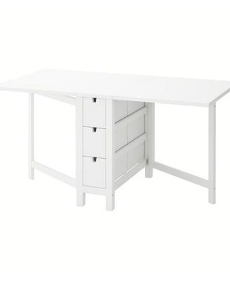 Tavolo bianco a ribalta pieghevole