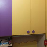 Armadio a ponte con 2 letti singoli