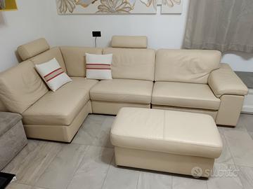 divano 3 posti Vera pelle