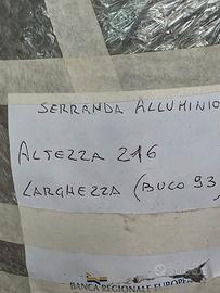 Tapparella in alluminio